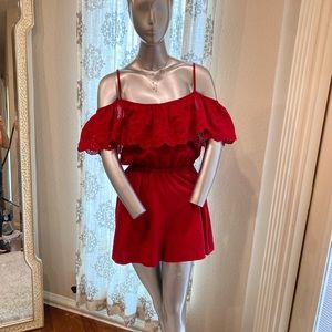New jumpsuit color red wishful park size small
